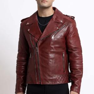 Chaqueta de Cuero para Hombre de Alta Calidad, Estilo Urbano de Invierno, con Cierre, Transpirable, Cuello Alto, Manga Larga, Estilo Motero - Product Image 4