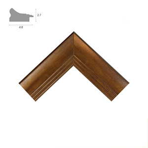 Contemporary Design PS Polystyrene <b>Picture</b> <b>Frame</b> Moulding Wood Grain Minimalist Wide Border OEM Custom Photo <b>Frame</b> - Product Image 5