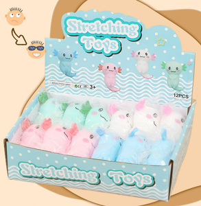 Juguete Sensorial Antiestrés de Maltosa, Juguete Blandito de Colores con Forma de Axolotes, Juguetes Sensoriales Antiestrés para Niños - Product Image 6