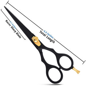 Ciseaux de coiffure 6'' en acier inoxydable JP, ensemble de ciseaux de barbier professionnels pour la coupe de cheveux, avec sac inclus - Product Image 2