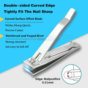 Coupe-ongles professionnel léger en acier inoxydable, ouverture large, coupe précise, manipulation fluide - Product Image 4