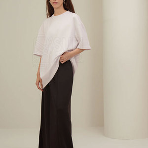 T-shirts décontractés pour femmes, grandes tailles, surdimensionnés, 100% coton, séchage rapide, respirants, look professionnel, options personnalisées, vêtements pour adultes - Product Image 2