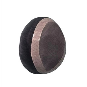 Taz วิกผมอินเดียแบบเชมมี่สำหรับผู้ชายวิกผมเบสแบบโมโนและผมปลอม-นุ่มน้ำหนักเบาเป็นมิตรกับสิ่งแวดล้อม - Product Image 3