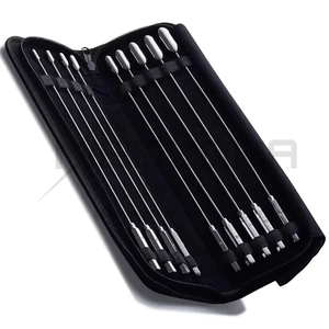 Instrumentos Quirúrgicos de Ginecología y Urología de Acero Inoxidable, Juego de Sondas Uretrales Bakes Rosebud, 9 Piezas en Estuche Negro - Product Image 2