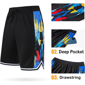 Shorts de basket-ball pour hommes légers et respirants, idéaux pour les matchs à haute intensité - Product Image 4
