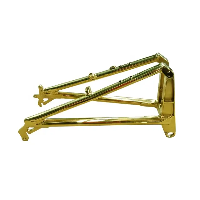 Fahrradteile sehen in attraktiver goldener Farbe aus, beschichtet mit hochwertiger PVD-Titan-Goldbeschichtung