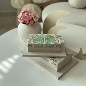 Caja de Joyería de Tela de Algodón de Lujo Hecha a Mano con Bordado de Arte Indio Exótico para Toda Ocasión, Tamaño y Logotipo Personalizables, Arte y Artesanía - Product Image 5