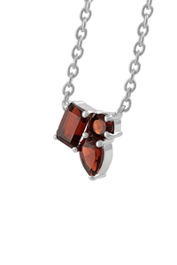 Pendentif grenat en argent sterling 92,5 KLSP-50612 - Product Image 2