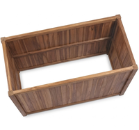 Jardinière surélevée en bois pour l'extérieur, bac à légumes en bois, jardinière de jardin en bois