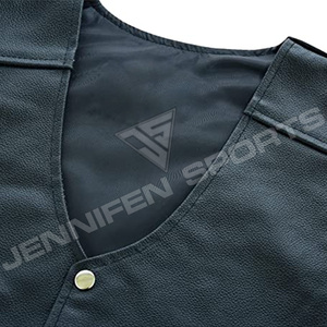Gilets en cuir de motard authentiques, style décontracté, design unique, dernière collection, vente en gros - Product Image 3