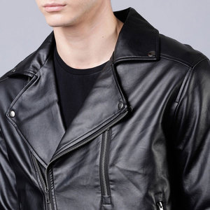 Discounted Price Side Multi Pockets <b>Men's</b> Biker Leather <b>Jacket</b> Fresh Arrival Durable Material Outdoor Wear <b>Men's</b> Leather <b>Jacket</b> - Product Image 6