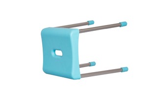 Chaise en plastique à visage carré de loisirs de jardinage hautement qualifiée avec pieds en acier inoxydable super solide pour les repas et l'hôtel - Product Image 4