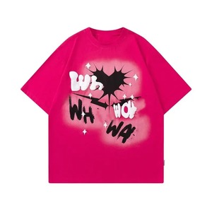 Solid Summer 100% Cotton <b>Plain</b> Oversized Tshirt Heavy Weight Custom Foam 3d Screen Logo Men Puff Print Tee T Shirt - Product Image 1