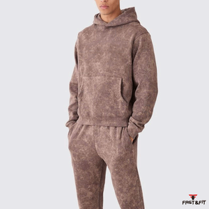 Survêtement pour homme à manches longues, respirant, à séchage rapide, fabriqué au Pakistan, taille plus, coupe ajustée, 100% coton, vêtements de sport, entraînement - Product Image 4