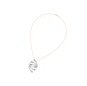 Collar con colgante de diamante de oro rosa amarillo de 14K y 18K de lujo elegante con cadena de 16 pulgadas, joyería fina al por mayor, regalo para mujer - Product Image 6