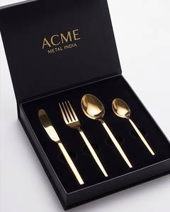Stylish Copper Coated Cutlery Set Stainless Steel High Mirror Polish Rust Resistant For Dinner Table Parties And Restaurant - Product Image 5