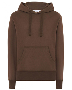 Men's Brown Hooded Sweatshirt Regular Fit Cotton French Terry Casual Pocket Long Sleeve Autumn Wear - Product Image 4