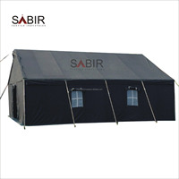 Tente carrée STI quatre saisons pour 6-8 personnes, en toile imperméable, blanc, vert olive, kaki, pour secours en cas de catastrophe, camping, métal