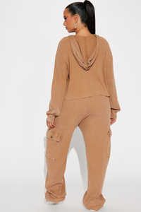 Conjunto Deportivo de Mujer con Pedrería, Sudadera Holgada con Capucha, Estilo Urbano - Product Image 2