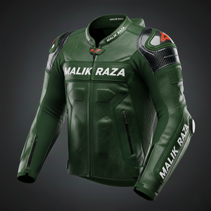 Chaquetas de Motociclista MALIK RAZA Bordadas Personalizadas para Clubes |   Artículos de Cuero Personalizados con el Logotipo del Equipo |   Ropa de Carreras al por Mayor B2B - Product Image 3