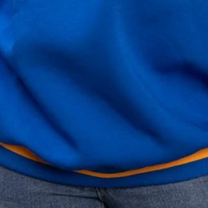 Sudadera Pretty Poodle unisex azul de chenilla con gráfico, cuello redondo, estilo casual de hermandad griega - Product Image 6