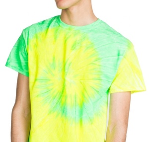 Camiseta Tie Dye con Logotipo Frontal Personalizado para Hombre y Mujer, Unisex, Suave, 100% Algodón, Manga Corta, Estilo Casual de Verano - Product Image 4