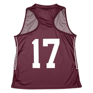 Venta al por mayor personalizado sublimado 100% poliéster Lacrosse Jersey ropa deportiva para mujeres Club equipo atletas - Product Image 4