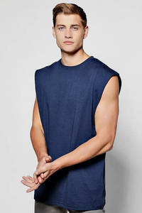 New Fashion Solid Sleeveless Sports Tank Top Custom <b>Men's</b> Cotton Running Training Fitness New Design <b>Men</b> Sleeveless <b>Shirt</b> - Product Image 3