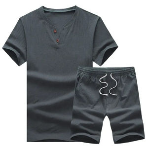 Ensemble Sportif Homme Personnalisé Nouvelle Collection Été – T-shirt Manches Courtes et Short Deux Pièces Respirant - Product Image 2