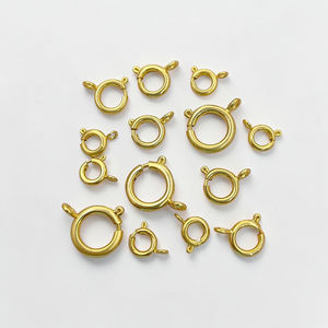 Fermoirs à ressort en laiton plaqué or 18 carats pour colliers, bracelets et accessoires de fabrication de bijoux DIY - Product Image 1