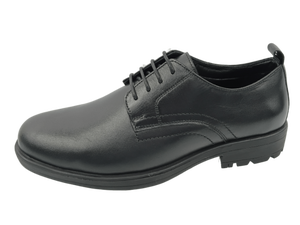 Zapatos Oxford de Cuero Negro para Hombre, con Punta Redonda, Sin Cordones, Suela de Goma Acolchada, para Oficina, Carrera Profesional y Vestir - Product Image 2