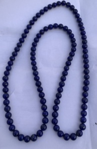 Perles rondes de 8mm, perles en pierre précieuse lapis, perles en pierre précieuse unie, perles pour la fabrication de bijoux, perles en pierre, perles fines - Product Image 3