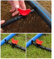 Raccord d'irrigation agricole en plastique PP résistant aux UV et anti-âge, connecteur de ruban goutte-à-goutte à écrou de 16 mm pour serre et ferme
