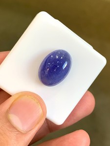 Cabochon de Tanzanite naturelle bleue de forme ovale, pierre précieuse non montée pour la fabrication de bijoux, bague, pendentif, collier - Product Image 4