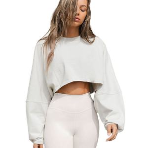 Sudaderas de gran tamaño de algodón con cuello redondo para mujer - Product Image 6