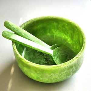 Tazón de Resina Epoxi Verde para Frutas, Plato para Aperitivos de Fiesta, Tazón de Resina Hecho a Mano, Apto para Alimentos, Precio al por Mayor - Product Image 4