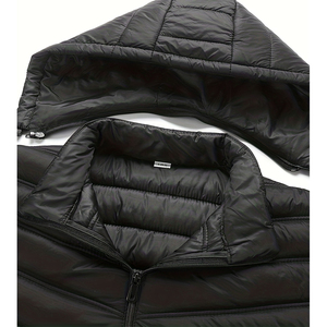 Dernière conception, veste d'hiver pour homme à capuche personnalisée, légère et surdimensionnée, manteau chaud et tendance, vêtements d'extérieur, doudoune - Product Image 6