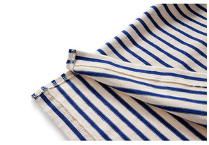Men's Long Sleeve Striped <b>Polo</b> <b>Shirt</b> Knitted Cotton Breathable Casual Design Regular Fit <b>Blue</b> White Pattern - Product Image 5