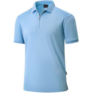 Chemise décontractée zippée pour homme en jersey de coton biologique, design sur mesure, faible MOQ, vente en gros directe usine, expédition mondiale - Product Image 4