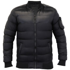 Vestes matelassées en gros, conception de logo personnalisé OEM, vestes matelassées pour hommes, manteau d'hiver rembourré épais pour hommes - Product Image 3