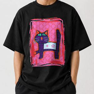 เสื้อยืดผู้ชายแบรนด์หรูรุ่นใหม่ล่าสุด พิมพ์ลายโลโก้ด้านหน้า คอกลม เป็นมิตรต่อสิ่งแวดล้อม ป้องกันการเป็นขุย แห้งเร็ว ระบายอากาศได้ดี - Product Image 6