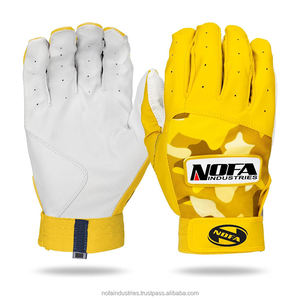 Gants d'entraînement à manchettes courtes en cuir véritable des fabricants OEM pour adultes et jeunes Équipement de frappe des joueurs de baseball et softball - Product Image 2