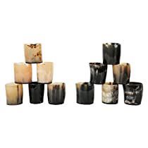 Verre à boire de Noël en corne de buffle personnalisé, fait main, écologique, moderne, luxueux, compatible lave-vaisselle, léger, pour bar - Product Image 4