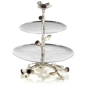 Three Tier Stainless Steel Cake Stand <b>Round</b> Dessert Display Handmade Multi Layer Party Serving <b>Tray</b> For Cupcake - Product Image 1