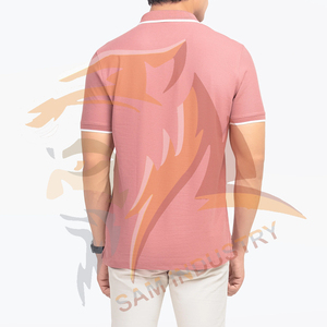 เสื้อโปโลผู้ชายแบบสลิมฟิต ถักทอเนื้อผ้าแน่น ระบายอากาศได้ดี เหมาะสำหรับใส่ในฤดูร้อน รับผลิตตามสั่งขายส่ง - Product Image 6