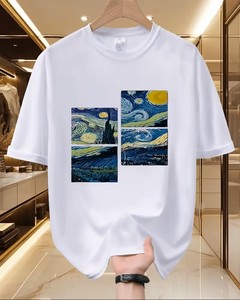 Camiseta Informal Ligera 100% Algodón |   Camiseta Deportiva Transpirable con Estampado de Dibujos Animados |   180g Ecológico para Cualquier Época del Año y Uso Diario - Product Image 5