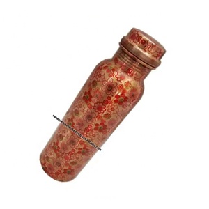 Trendy New Elegant Leak Proof <b>Water</b> <b>Bottle</b> Printed Ayurvedic Copper <b>Bottle</b> for <b>Water</b> Drinking Available at Wholesale Price - Product Image 2