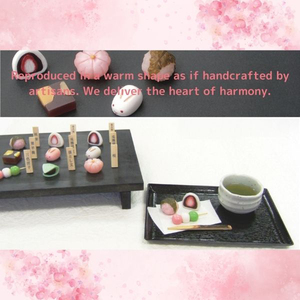 Aimants en polyrésine faits à la main, échantillons de nourriture japonaise Wagashi, mini-bonbons réalistes, design zen asiatique, plateaux décoratifs - Product Image 4