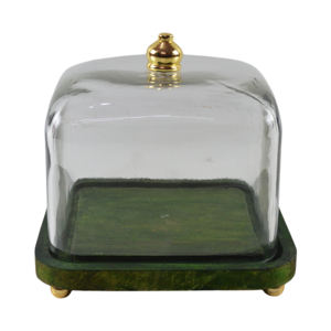 Base para Pastel de Madera y Vidrio con Diseño Cuadrado, Ideal para Bodas, Fiestas de Cumpleaños y Aniversarios, Soportes y Platos para Vajilla de Diseño - Product Image 6