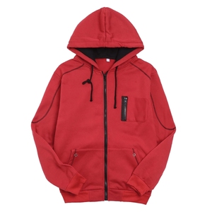 Ensemble de survêtement zippé avec poches latérales, couleur unie décontractée, manches longues, vêtements d'automne pour adultes, unisexe, matière en coton respirant - Product Image 3